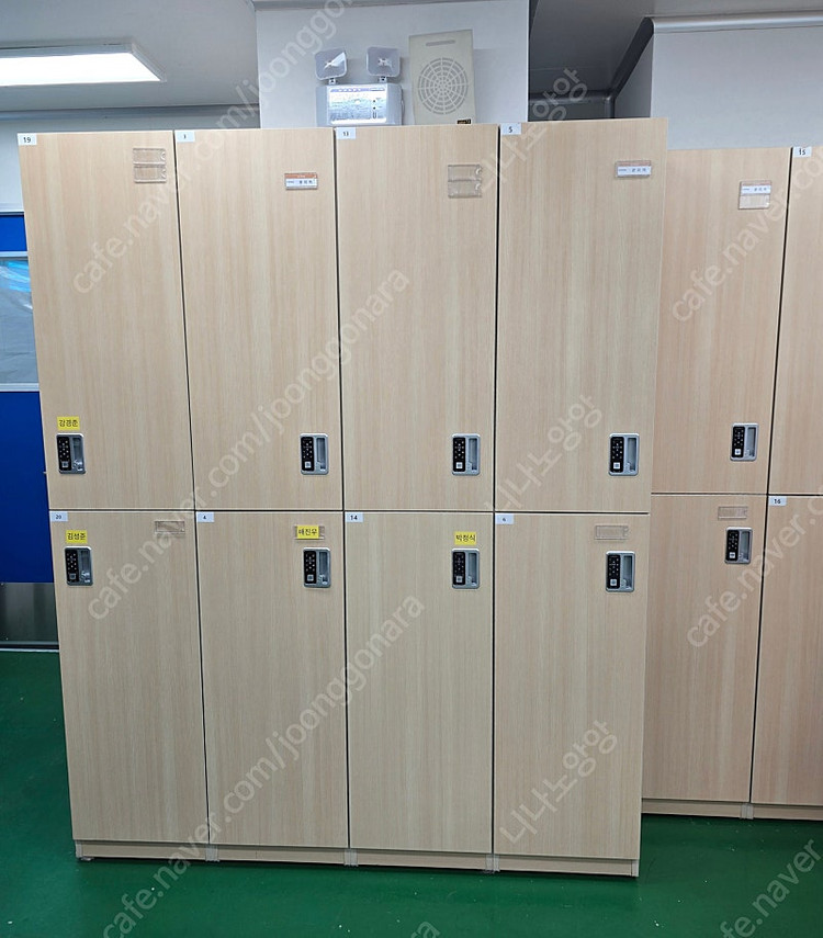 라커 락커 개인사물함 옷장 캐비넷 번호 전자키 도어락 이미지