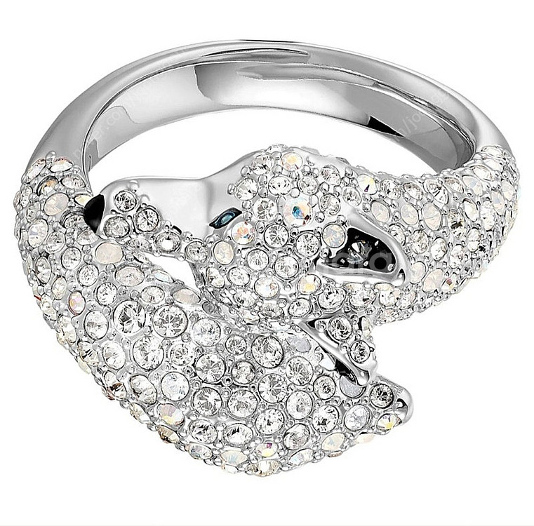 스와로브스키 SWAROVSKI 모노노케히메 반지 미개봉--0