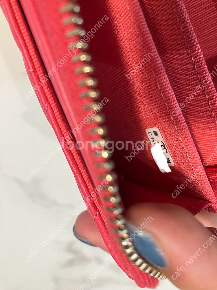 정품 샤넬 클래식 지퍼 카드지갑--7