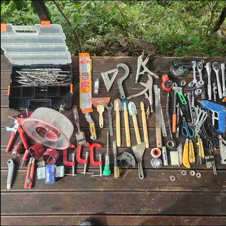 각종 수공구 모음 이미지