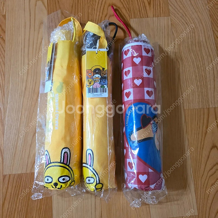 카카오프렌즈 무지 루이까스텔 3단 수동 우산 (새제품)--0
