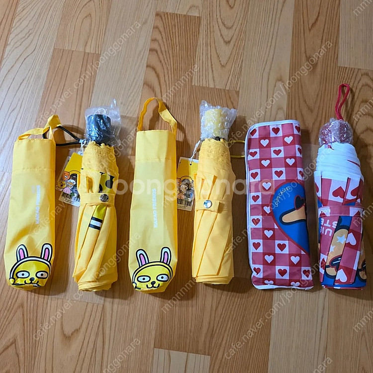 카카오프렌즈 무지 루이까스텔 3단 수동 우산 (새제품)--1