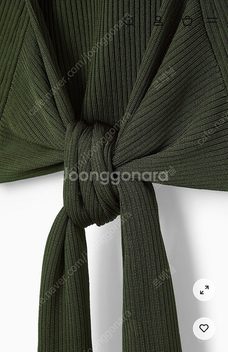 코스 cos 오픈백 리브 니트 탑 사이즈 EUR L--4