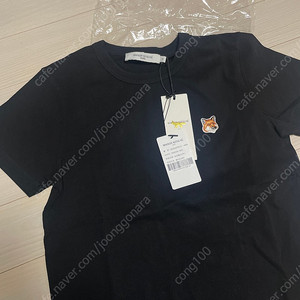 메종키츠네 반팔티 블랙 xs 새상품