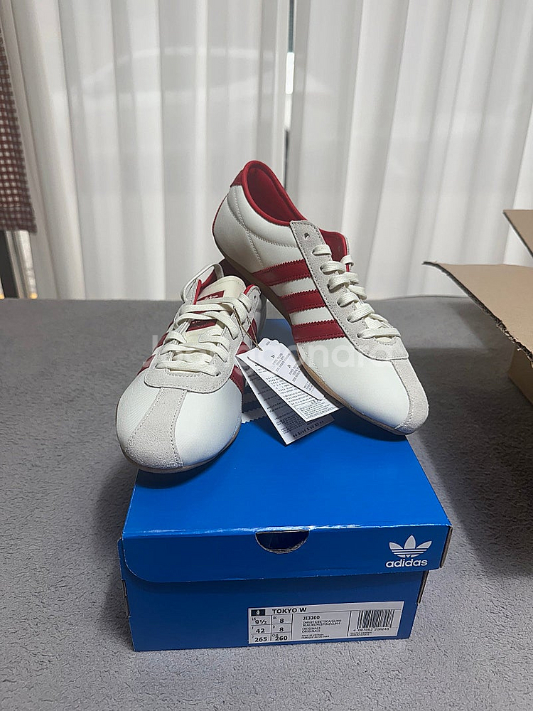 [260] 새제품 아디다스 도쿄 JI3300 화이트 레드--0