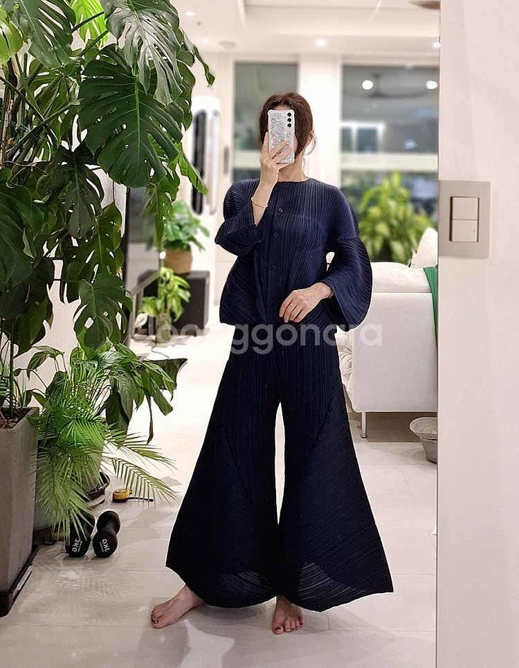 플리츠플리즈 프로즌플라워 가디건3 이세이미야케--8