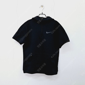 나이키 프로 후디 탑 반팔 후드 티셔츠 블랙 M 95 상태좋음