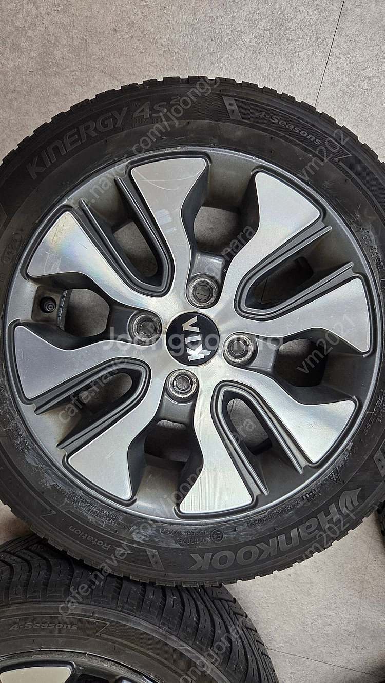 모닝 14인치 알루미늄 휠 타이어--2