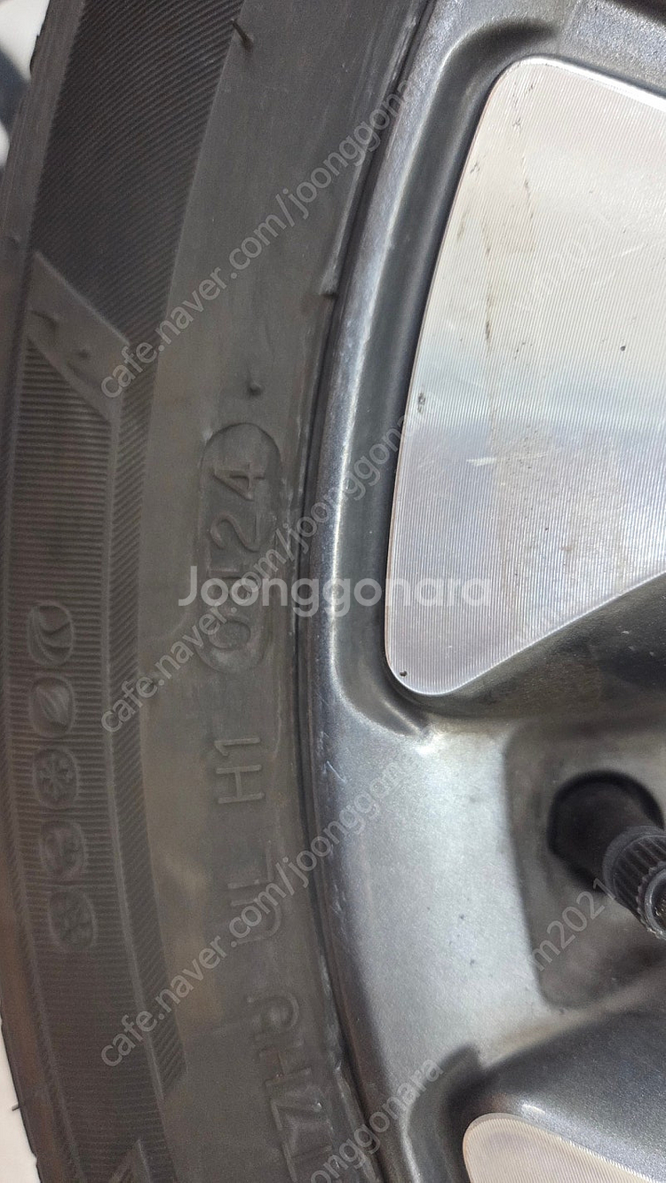 모닝 14인치 알루미늄 휠 타이어--5