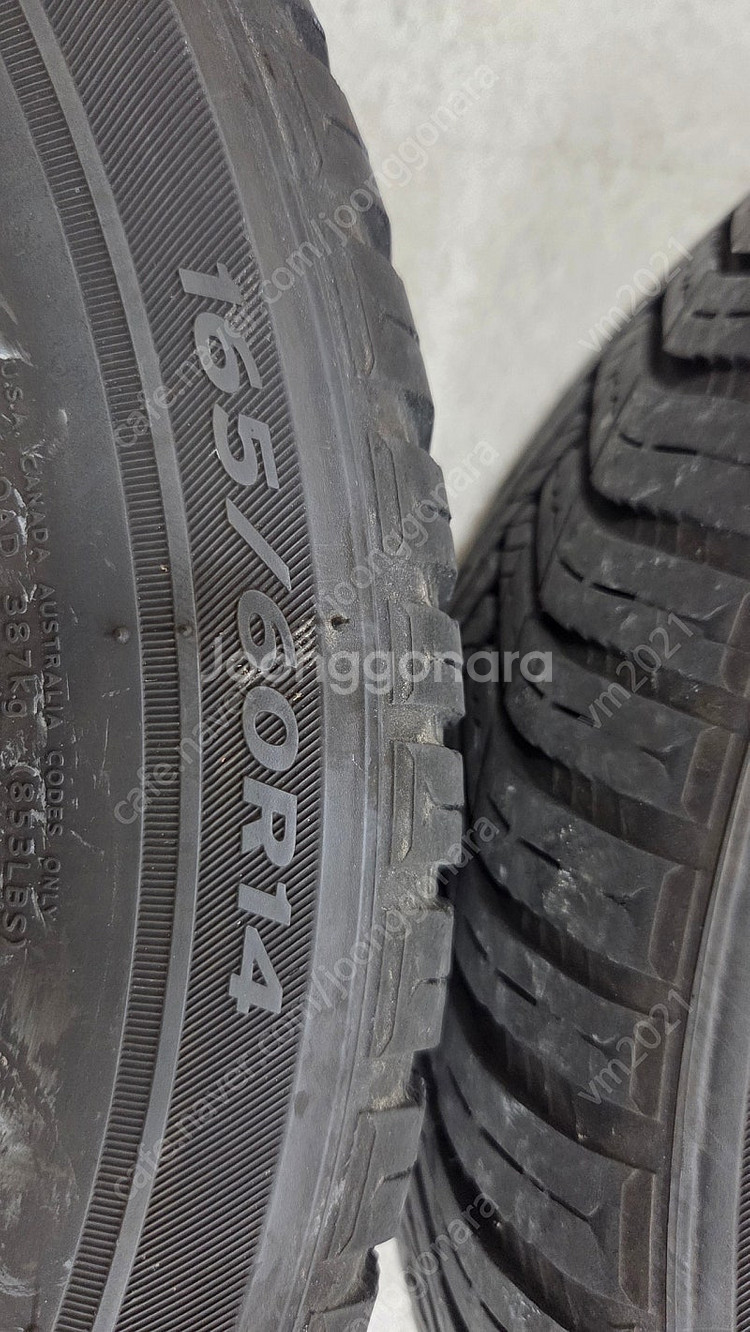 모닝 14인치 알루미늄 휠 타이어--6