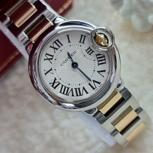 [현대백화점 풀세트] 까르띠에 발롱블루 18K 콤비 28mm 여성용 시계 07년