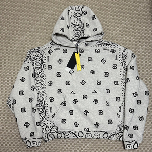 (M) Rhude 루드 반다나 후드티 그레이 이미지