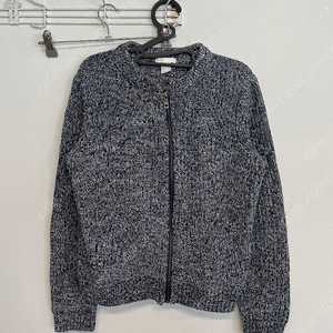 H&M 여성 니트 하이넥 집업 가디건 점퍼 S