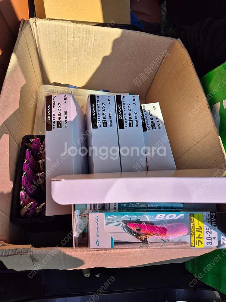 팁런 다이와 보트1 야광핑크 팝니다 3호25G(구형입니...--0
