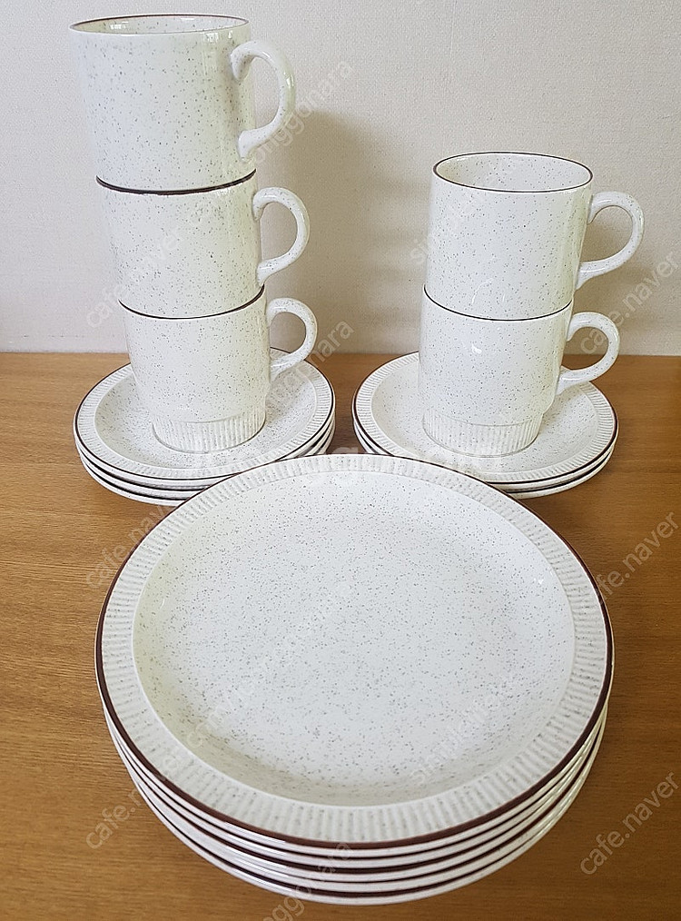 영국 풀포터리 POOLE POTTERY 커피잔&소서&디...--0