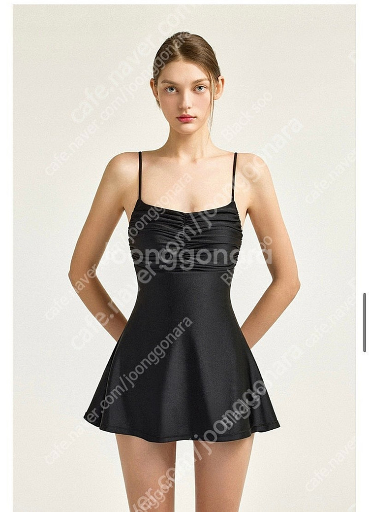 AGNEL 아그넬 베이비돌 모노키니 수영복 블랙 S사이즈 판매합니다.--2