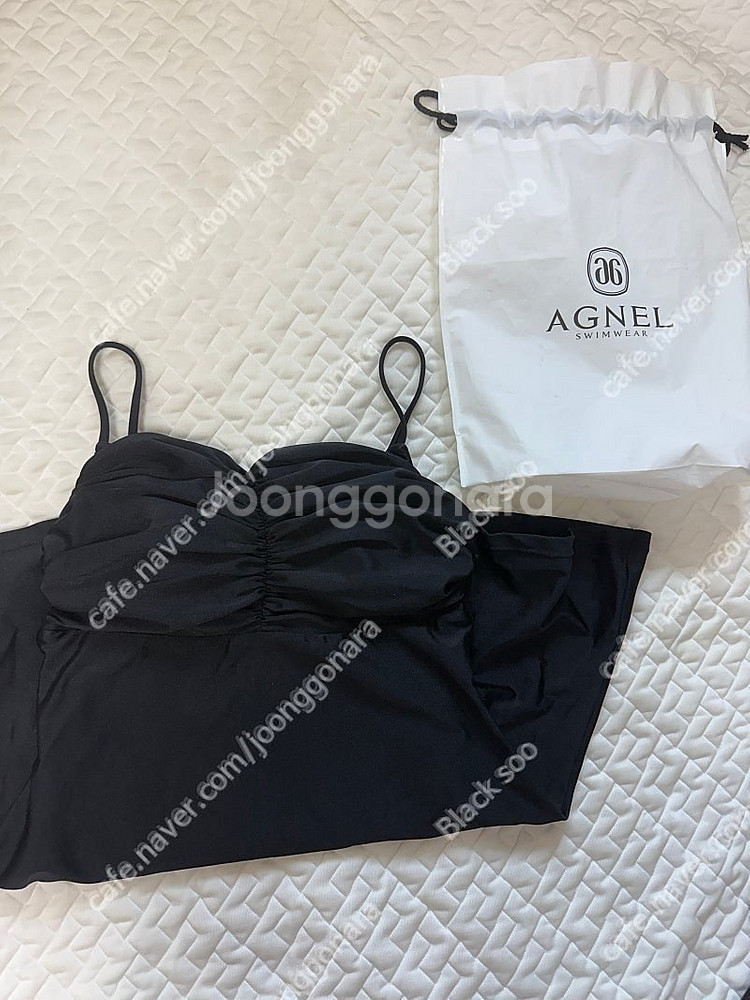 AGNEL 아그넬 베이비돌 모노키니 수영복 블랙 S사이즈 판매합니다.--5
