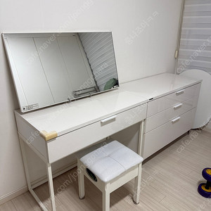 한샘 화장대 거울 의자 포함