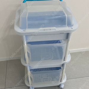 스마일 이동식 기저귀함(3단/블루)