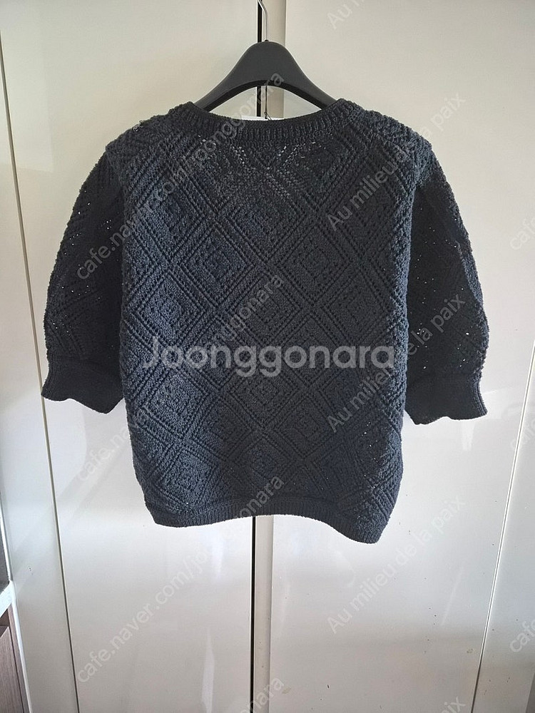 최종조정가 노네고)완판 24f/w 타임 크로셰 시퀸 니...--5