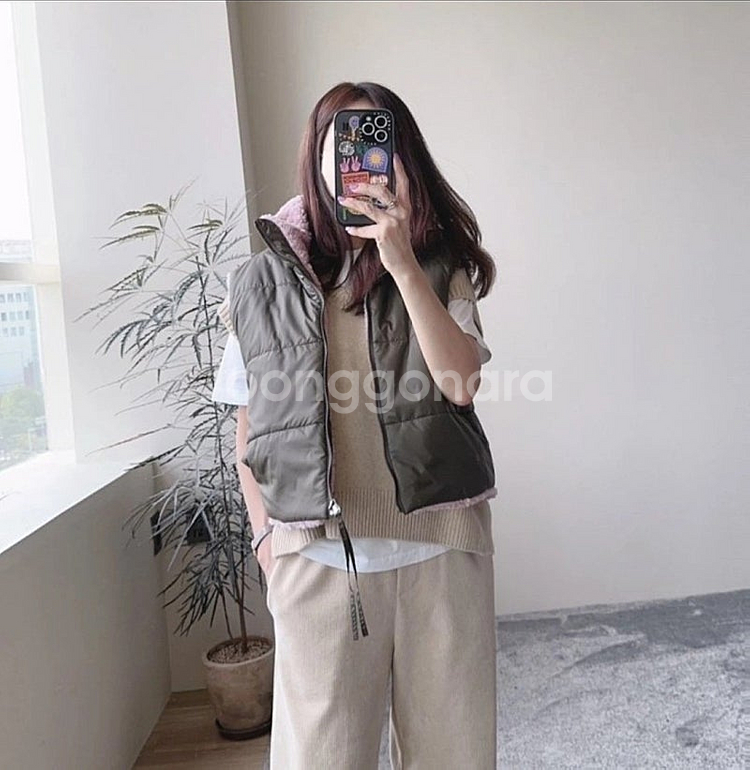 제평 노이 리리끄 패딩 조끼(새상품)--0