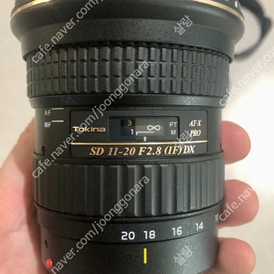 캐논 토키나 11-20 f2.8 렌즈 (캡,후드 포함)