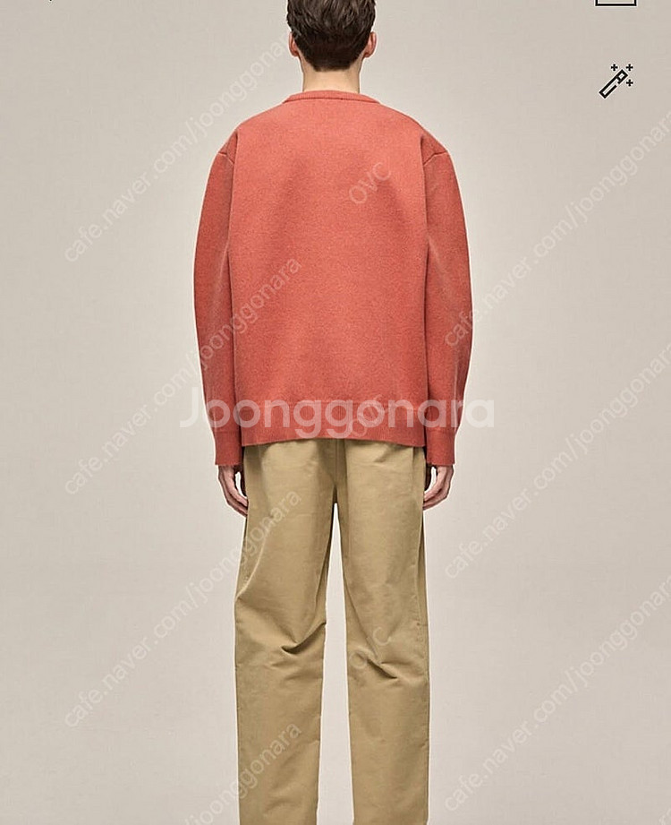 타임옴므 캐시미어 블랜드 니트 테라코타 100--2