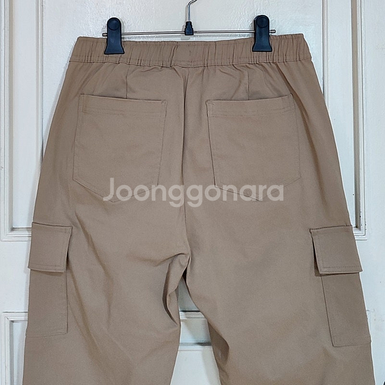 남성카고팬츠32 베이지 스판바지 테이퍼드 남성바지--6