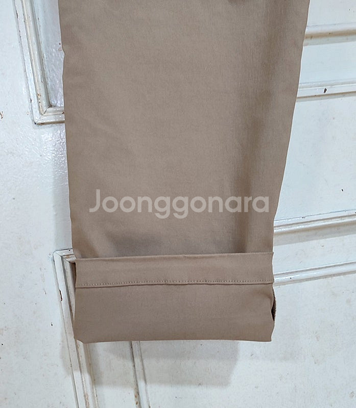 남성카고팬츠32 베이지 스판바지 테이퍼드 남성바지--8