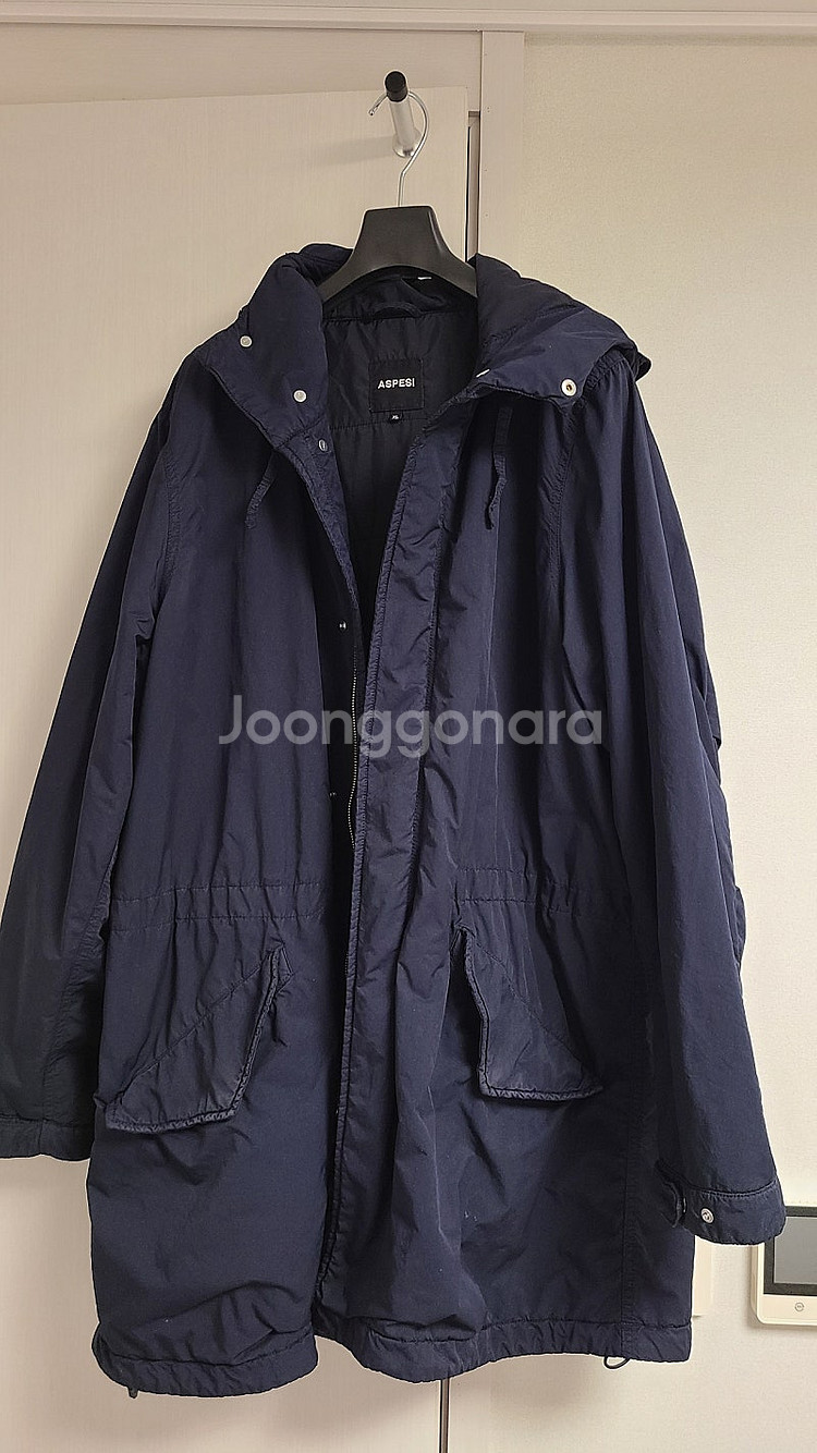 아스페시 앏은 패딩 후드 코트 쟈켓--1