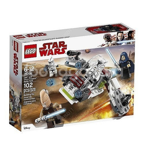 레고 75206 스타워즈 제다이와 클론 트루퍼 배틀 팩 MISB--0