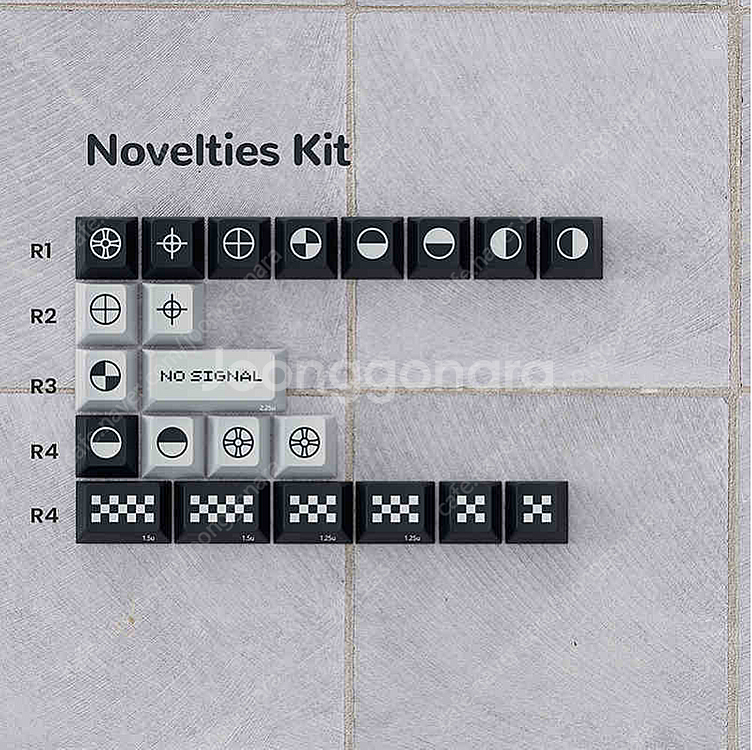 PBTfans [ No Signal ] 체리 프로파일 PBT 승화 키캡 판매--0