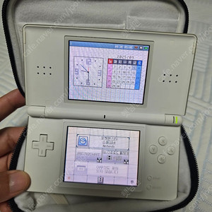 닌텐도ds lite 화이트 정발+일본 정품 호리파우치 택포 15만원