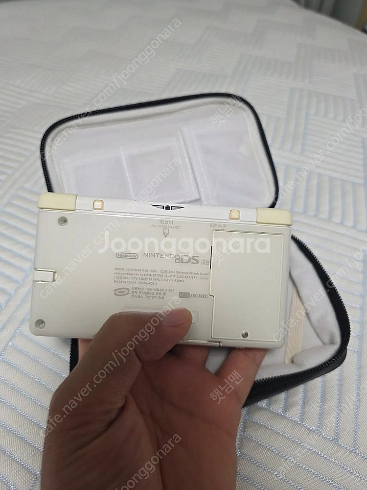 닌텐도ds lite 화이트 정발+일본 정품 호리파우치 ...--4