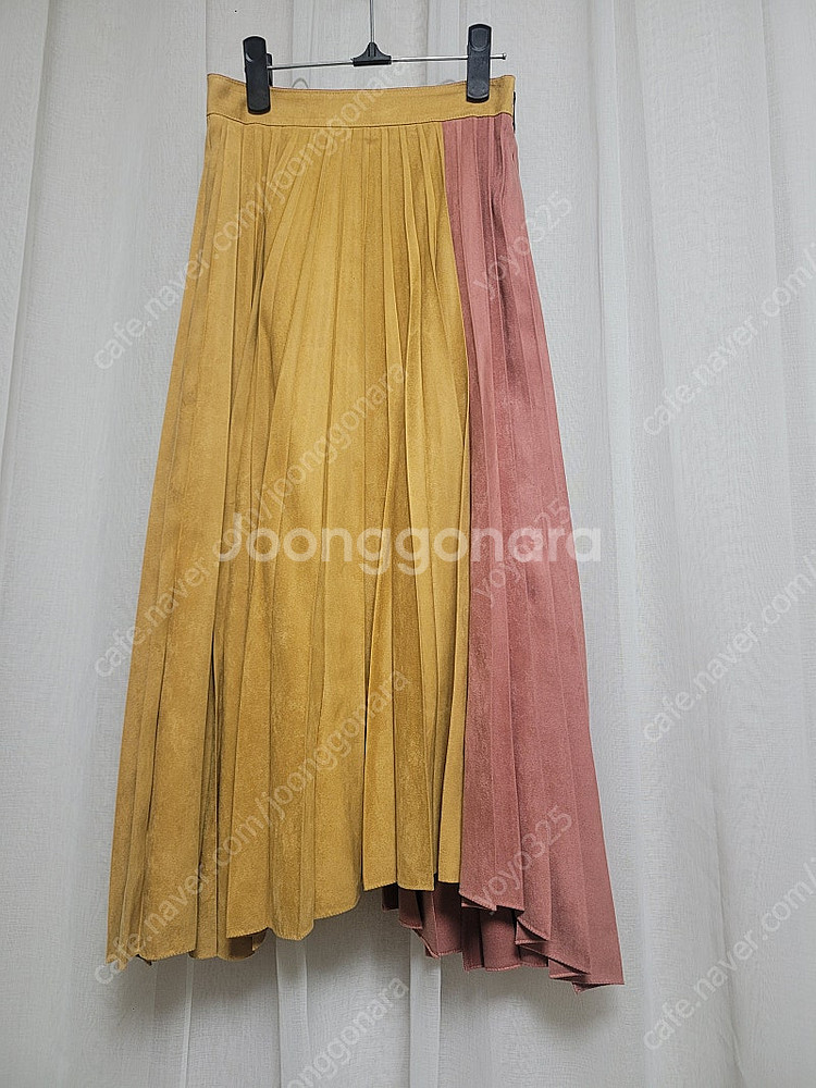 한섬 타임 TIME 플리츠 롱스커트--2