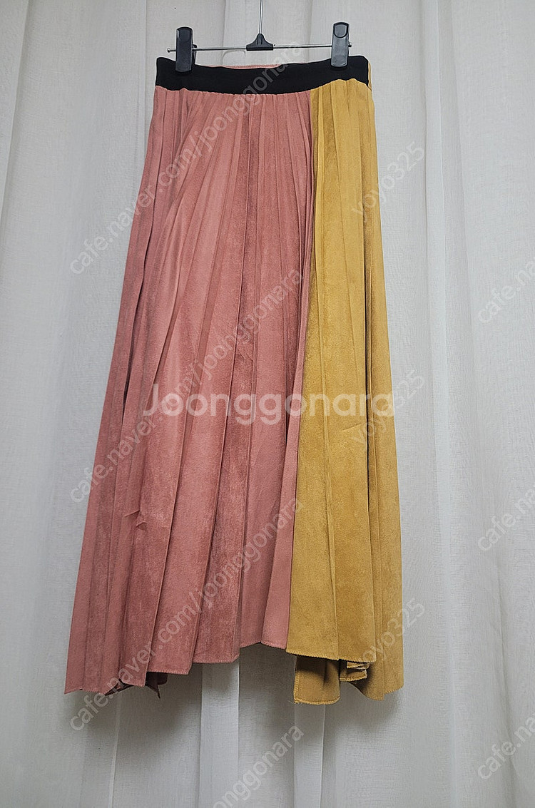 한섬 타임 TIME 플리츠 롱스커트--3