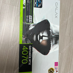 그래픽카드 GALAX 지포스 RTX 4070 EX GAMER WHITE OC D6X 12GB 미개봉 새제품