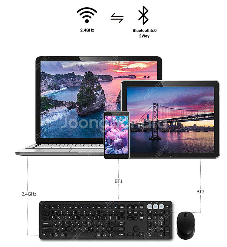 한성 BKM500 키보드, 마우스 세트--1