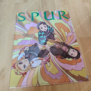 귀멸의 칼날 SPUR 잡지 부록 클리어 파일 화일