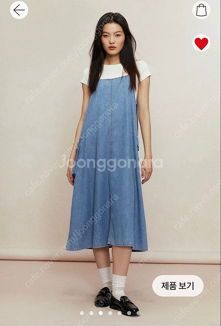 H&M 데님 카고 원피스 (새상품)--0
