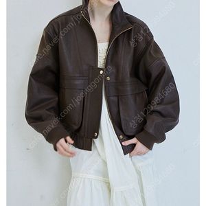 파르벵 레더 자켓 브라운