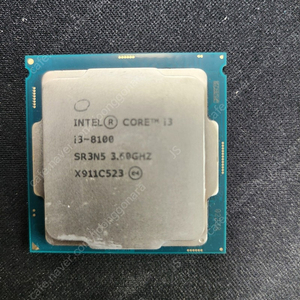i3 8100 cpu 단품 팝니다