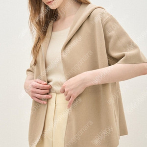 한섬 더캐시미어 후드니트자켓