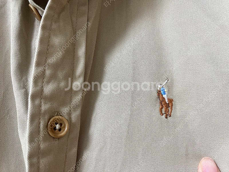 폴로 랄프로렌 여성 벨트 벨티드 플레어 옥스포드 셔츠 ...--3
