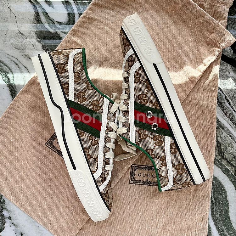 [230/36] 구찌 1977 GG테니스 스니커즈 운동화--0