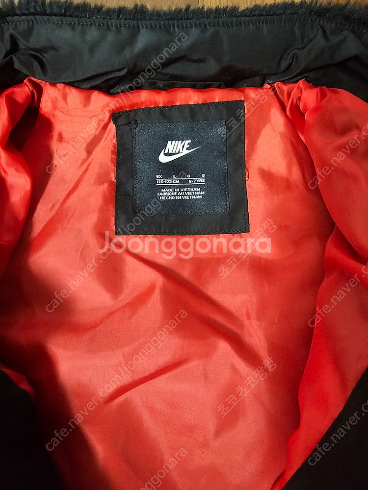 나이키 리틀키즈 후리스 퍼 6~7세 사이즈--2