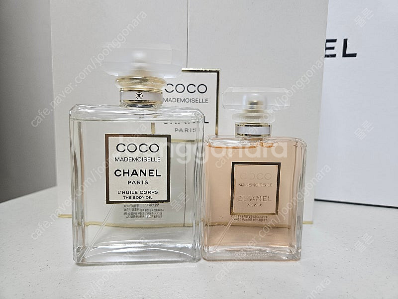 샤넬 코코마드모아젤향수와오일 국문텍세트--1