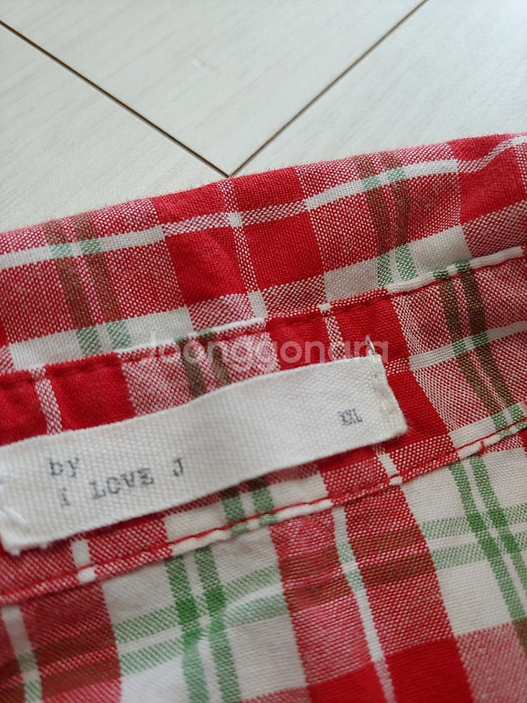 아이러브제이 2xl 얇은 셔츠 체크 남방(반값택포)--2