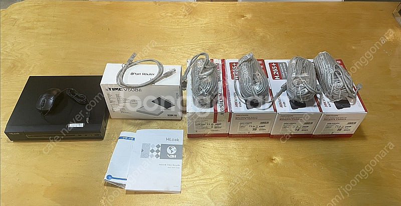 IP CCTV 녹화기,카메라 4대,케이블, 2TB 하드--0