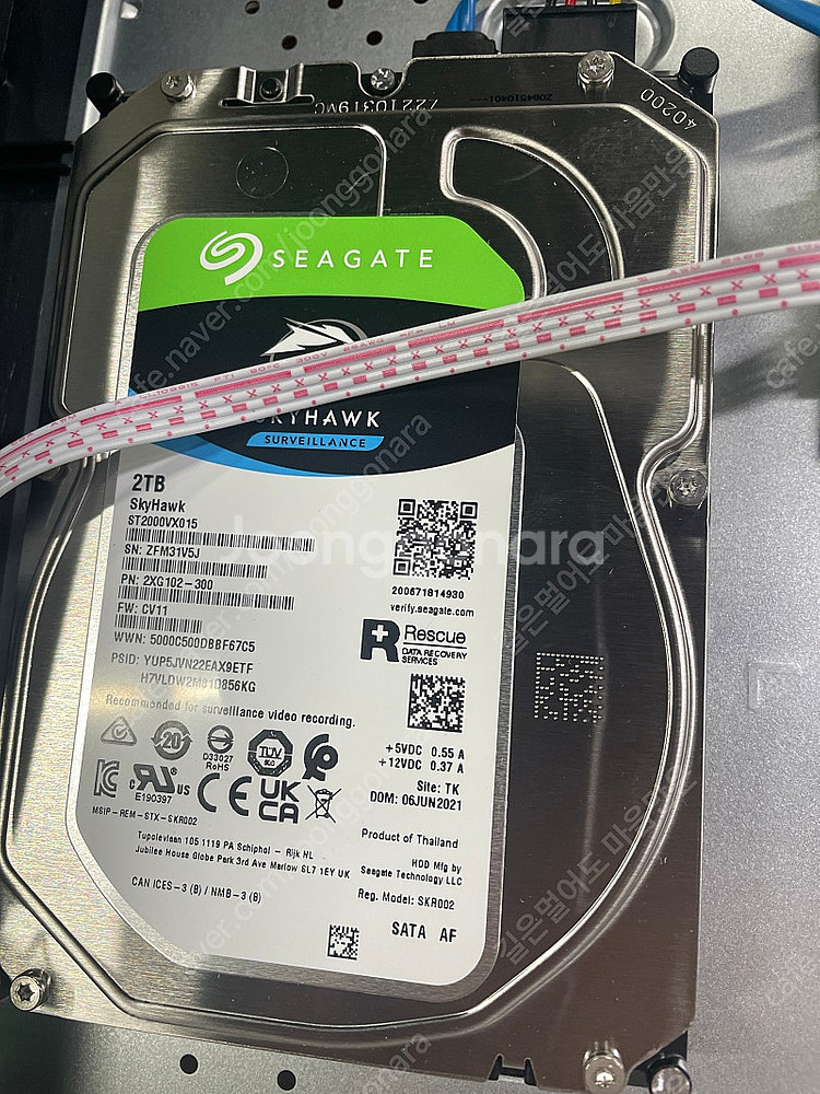 IP CCTV 녹화기,카메라 4대,케이블, 2TB 하드--9